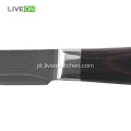 Pakka Wood Damascus Faca Paring